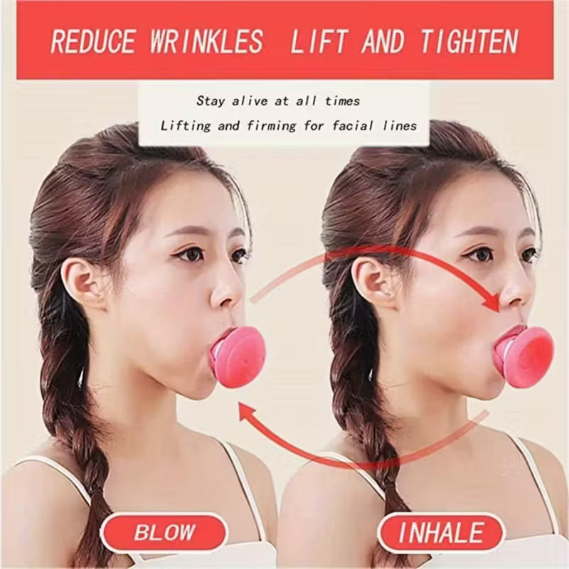 Silicone Facial Jaw Exerciser – Breath Training, Stress & Craving Reducer🔥For Both Men & Women🔥 (Buy 1 Get 1 Free) - Pack Of 2