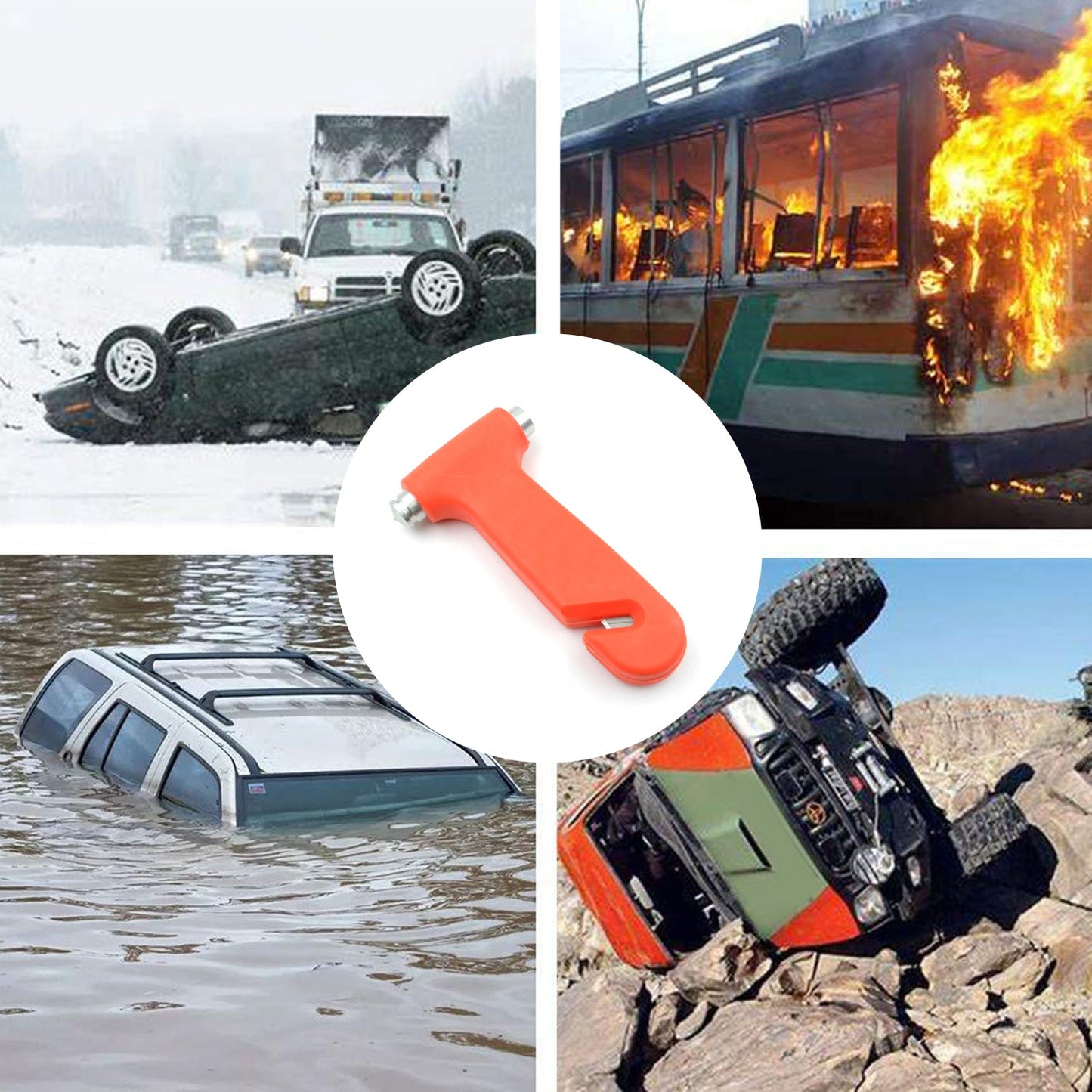 2in1 Car Emergency Tool Safety Hammer Seat belt Cutter Window Breaker