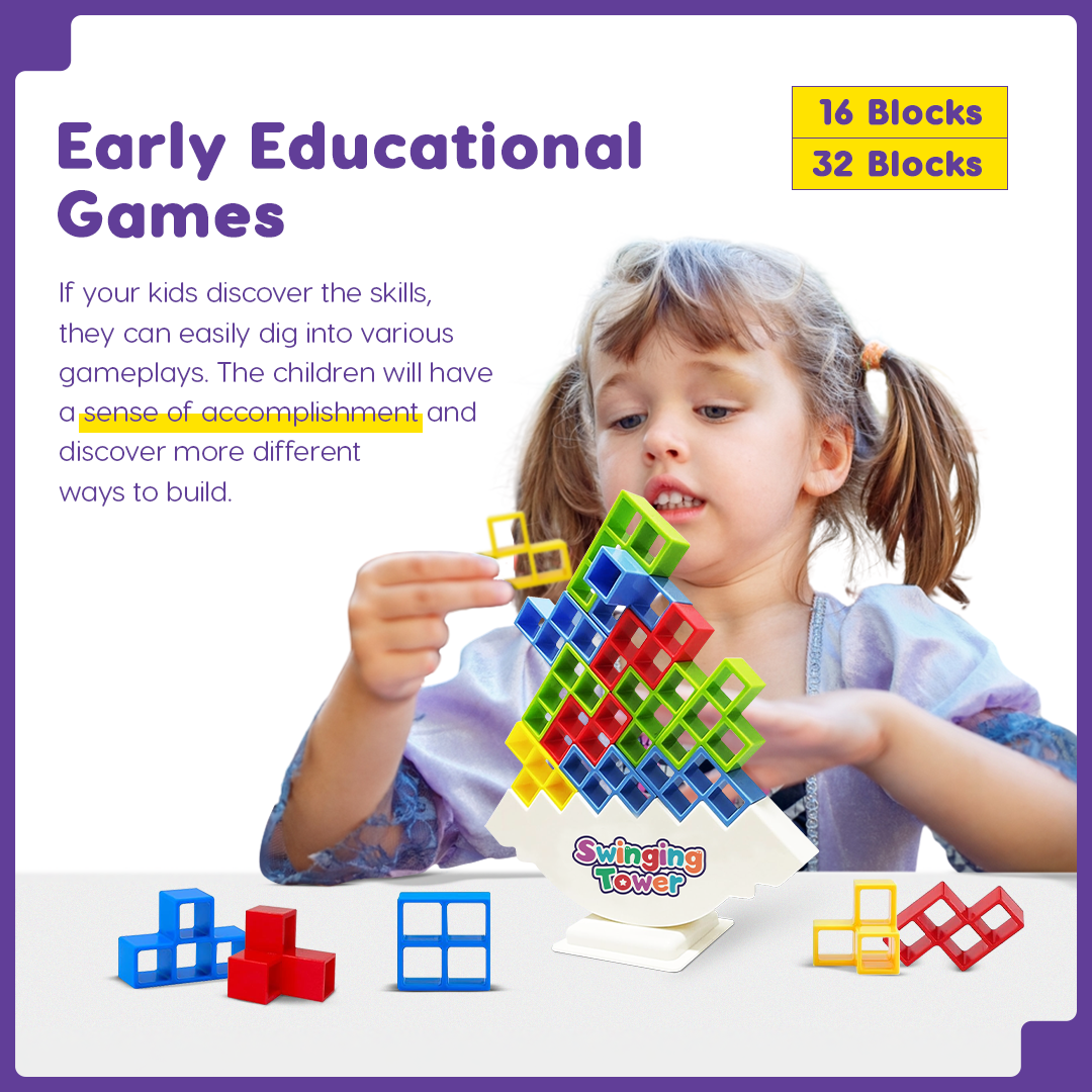 💥Swinging Tower Game || Perfect For Kids & Adults 👨👩👦👦 Mind Game🔥