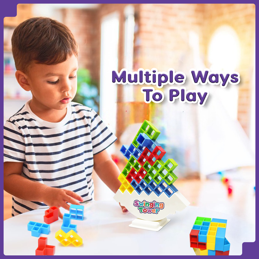 💥Swinging Tower Game || Perfect For Kids & Adults 👨👩👦👦 Mind Game🔥