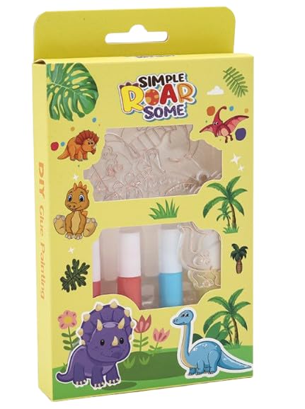 DIY Soft Glue Painting Craft Kits, Crystal Paint Arts and Crafts Set with Crystal Pendant and Chains, Keychain Pendant Making Kit for Girls & Boys (Buy 1 Get 1 FREE)