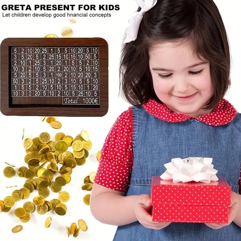 Tranding Piggy Bank - Modern Cash Collection Bank for Kids and Adults, Fun Money Management Tool, Stylish Home Décor