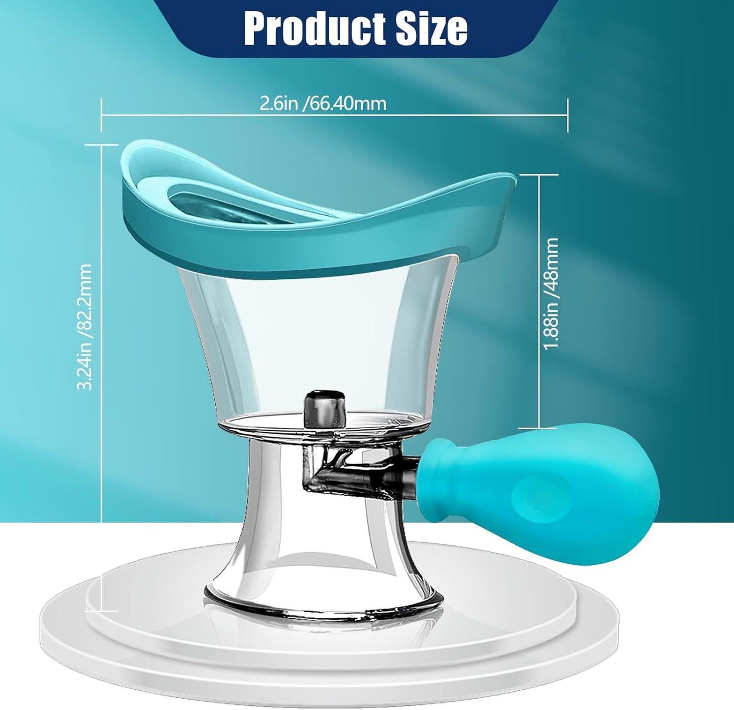 Eye Wash Cup Portable Eye Care Cleaner Kit Silicon Manual Air Pressure Eye Cleaning Cup Tool Eye Flush Rinse Cups with Transparent Storage Container for Clean Dust Makeup Irritants Soothing Tired Eyes