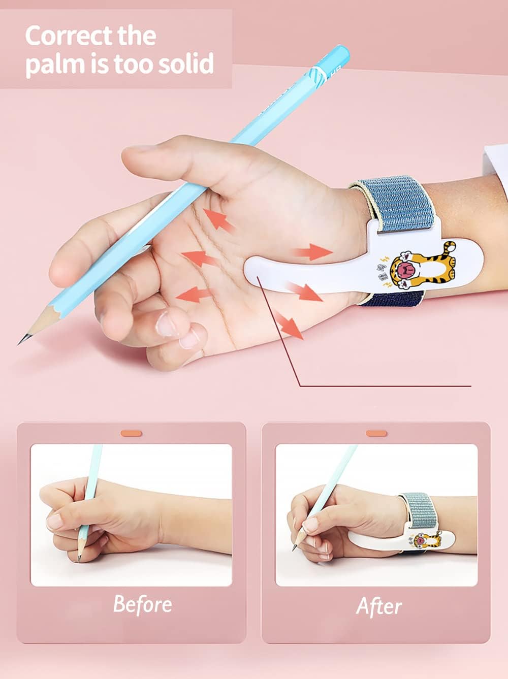 Handwriting Posture Correction Tool for Students – Adjustable Pen Grip Aid for Children & Beginners