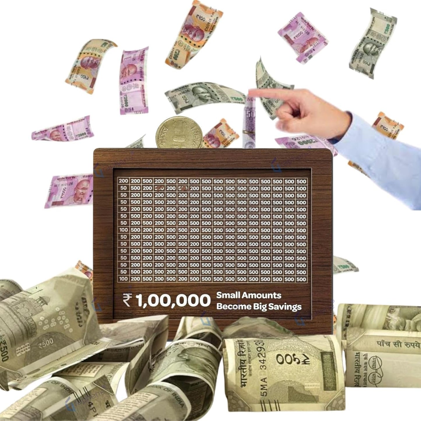 Tranding Piggy Bank - Modern Cash Collection Bank for Kids and Adults, Fun Money Management Tool, Stylish Home Décor