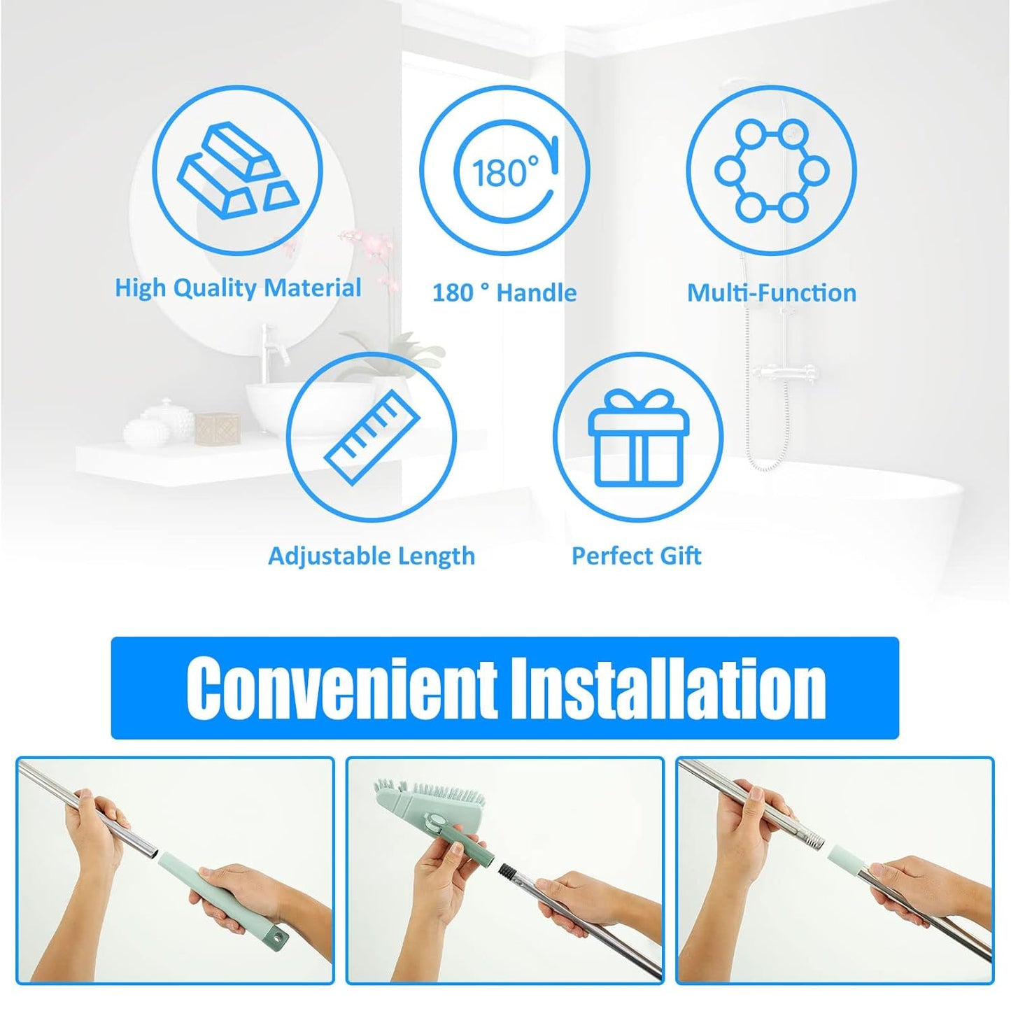 360° Rotating Floor Scrubber