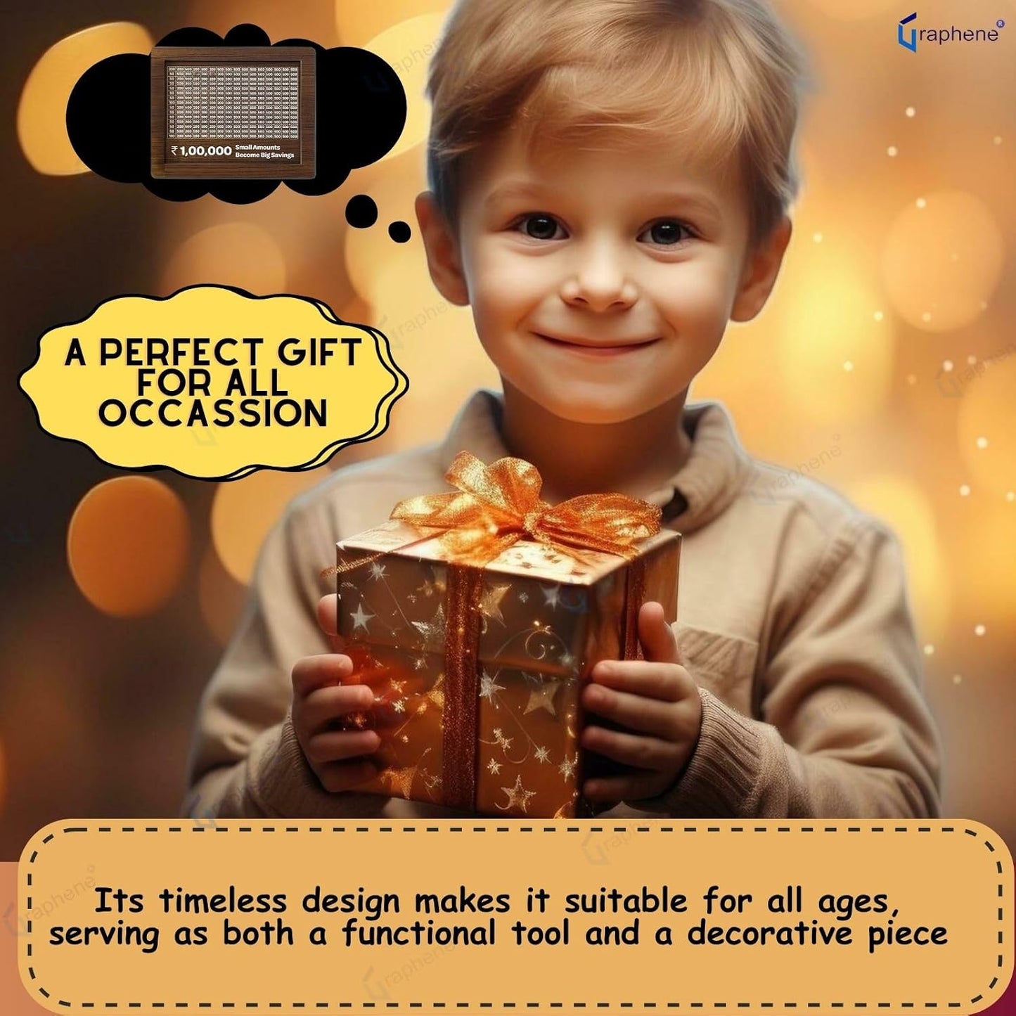 Tranding Piggy Bank - Modern Cash Collection Bank for Kids and Adults, Fun Money Management Tool, Stylish Home Décor