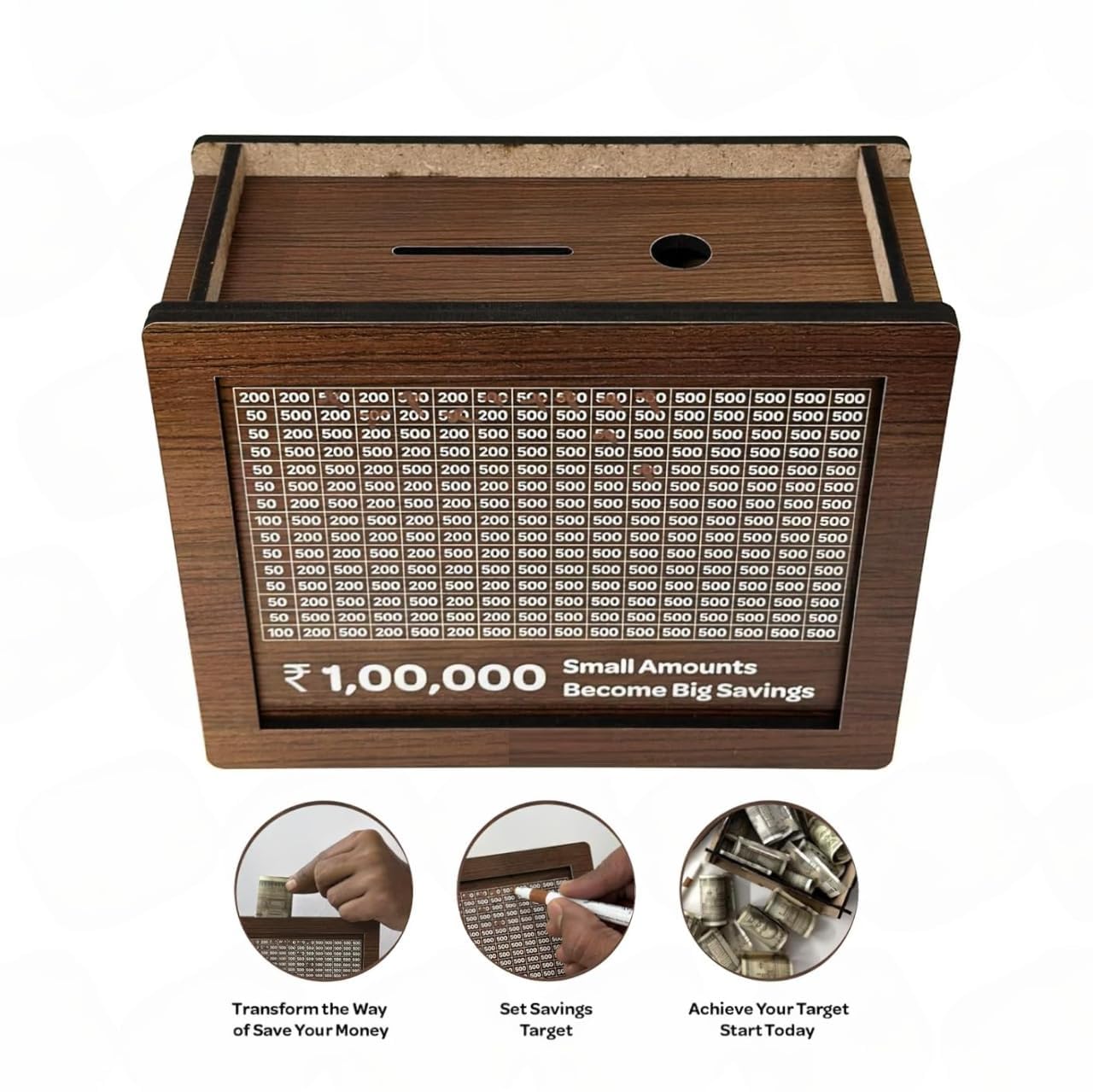 Tranding Piggy Bank - Modern Cash Collection Bank for Kids and Adults, Fun Money Management Tool, Stylish Home Décor