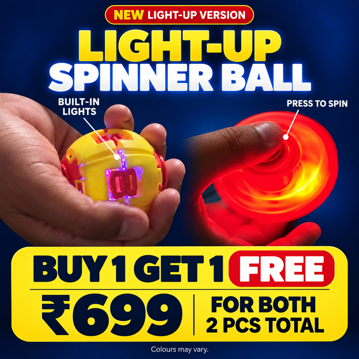 🌀 SpinVerse™ Press-to-Spin Stress Ball (Buy 1 Get 1 Free)