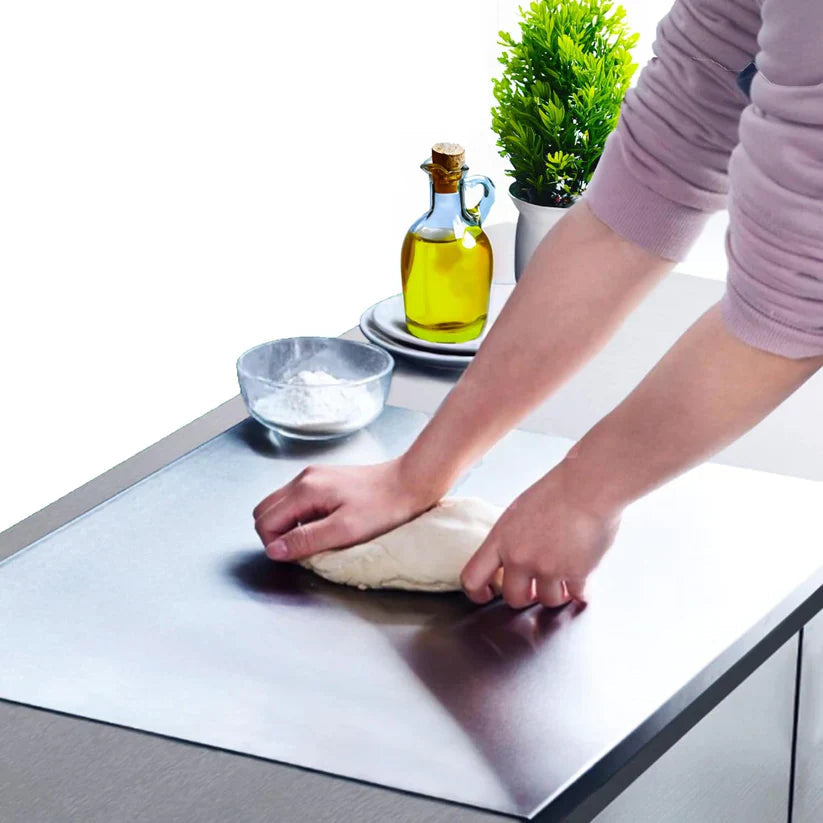 Stainless Steel Chopping Board & Kitchen Countertop 🏠💯💪🌿👨🍳