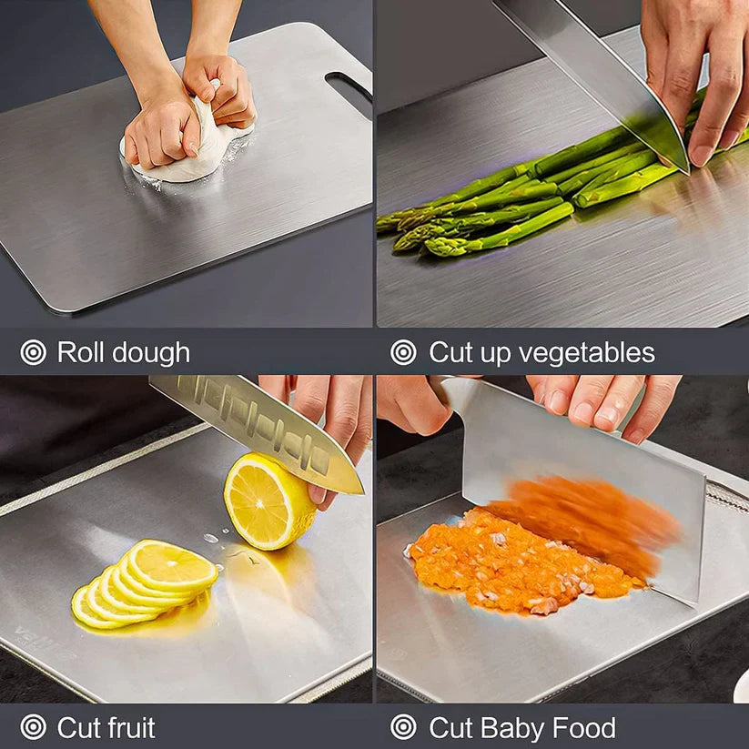 Stainless Steel Chopping Board & Kitchen Countertop 🏠💯💪🌿👨🍳