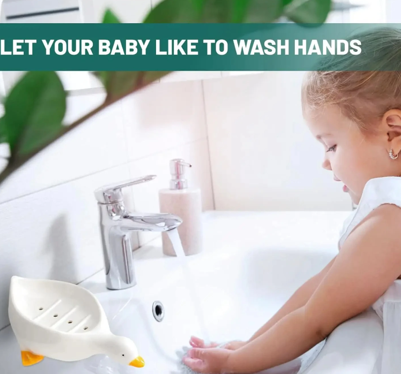 Cute Duckling Soap Holder for Multipurpose use - with auto drain special feature