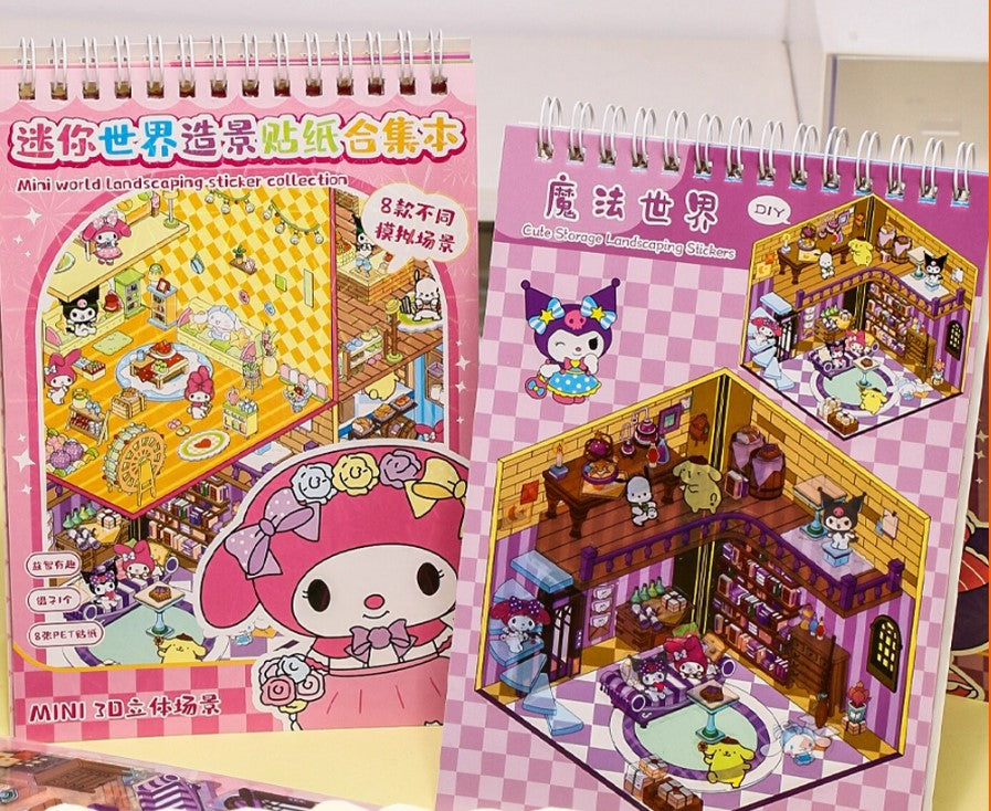 DIY 3D Sanrio Cartoon Stickers – Fun Craft Kit for Kids & Return Gifts (Pack of 4)
