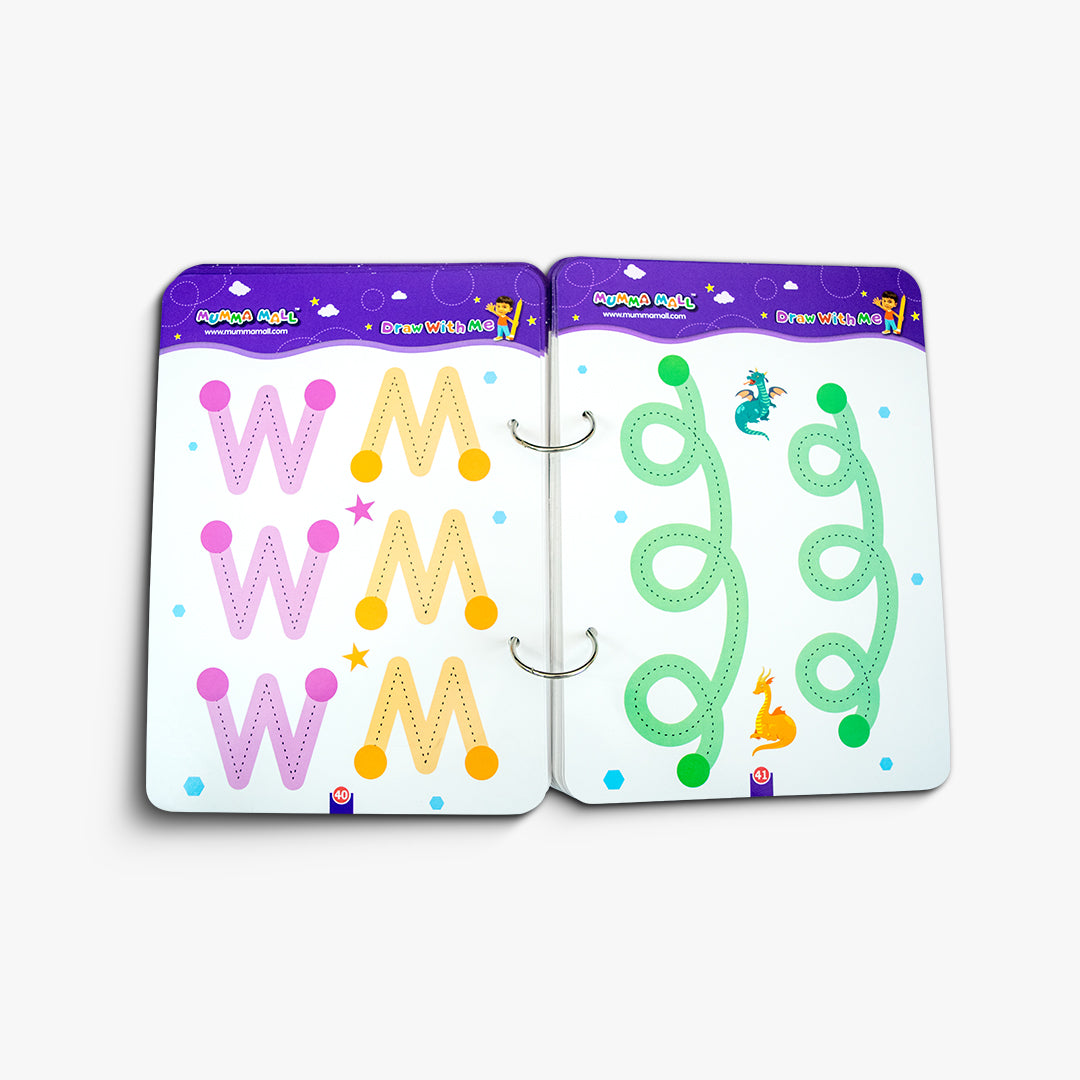 Special - 68 Pages Reusable Tracing Line book to improve HAND WRITING For 2+ Years kids + (FREE Learning 2000+ pages PDF worksheet for kids📚)