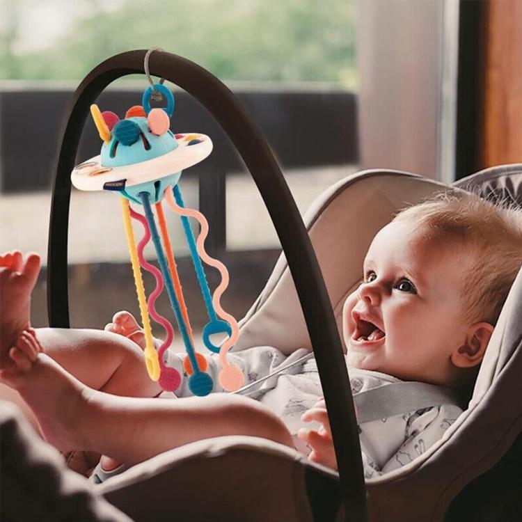 Baby Finger Pull Toy – Textured Sensory Toy for 6–18 Months, Montessori-Inspired Pull String Toy