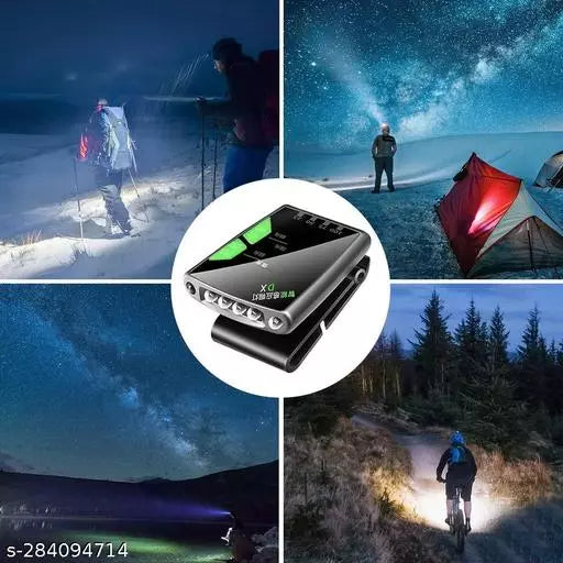 🌟LED Head Torch || Hands Free Hat Flashlight || USB Rechargeable Flashlight🔦