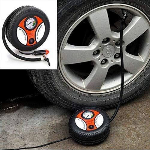 Portable Electric Air Compressor for Car and Bike 300 PSI Tyre Inflator Air Compressor Car Auto Pump for Motorbike, Mini Tire Inflator air pump for Cars, bicycle, football, cycle Pack of 1 Pcs