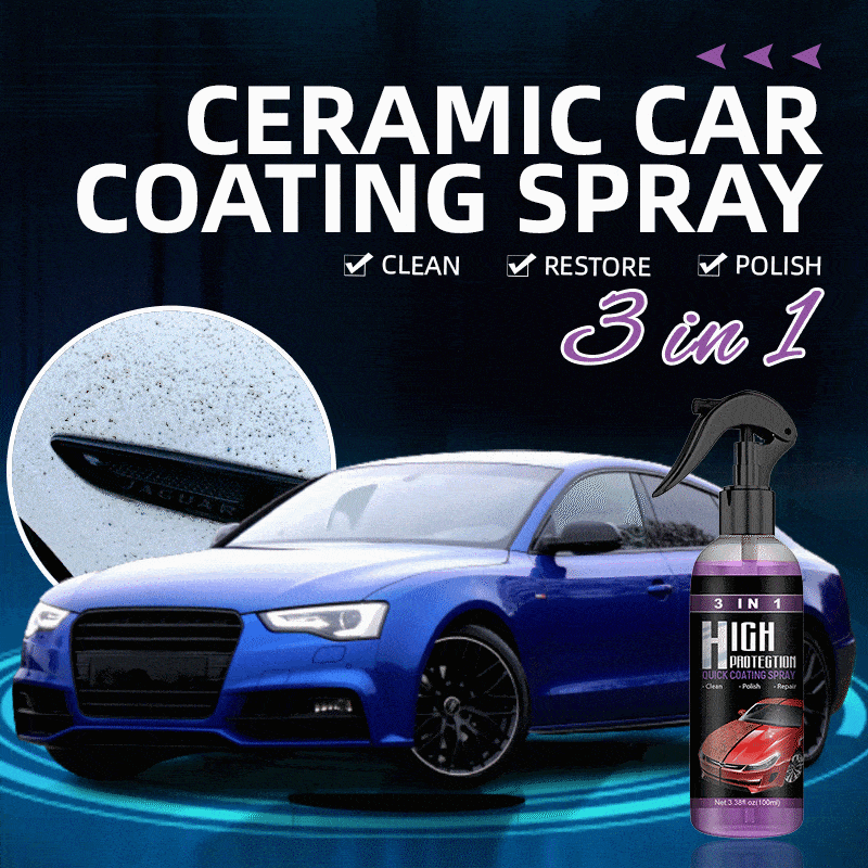 NanoGuard 🔥 3 in 1 Ceramic Car Coating Spray 🔥 21Gadget.in
