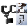High Quality  Rear View Mirror Phone Holder ( Free Size - Mounts on all mirrors & holds all mobiles)