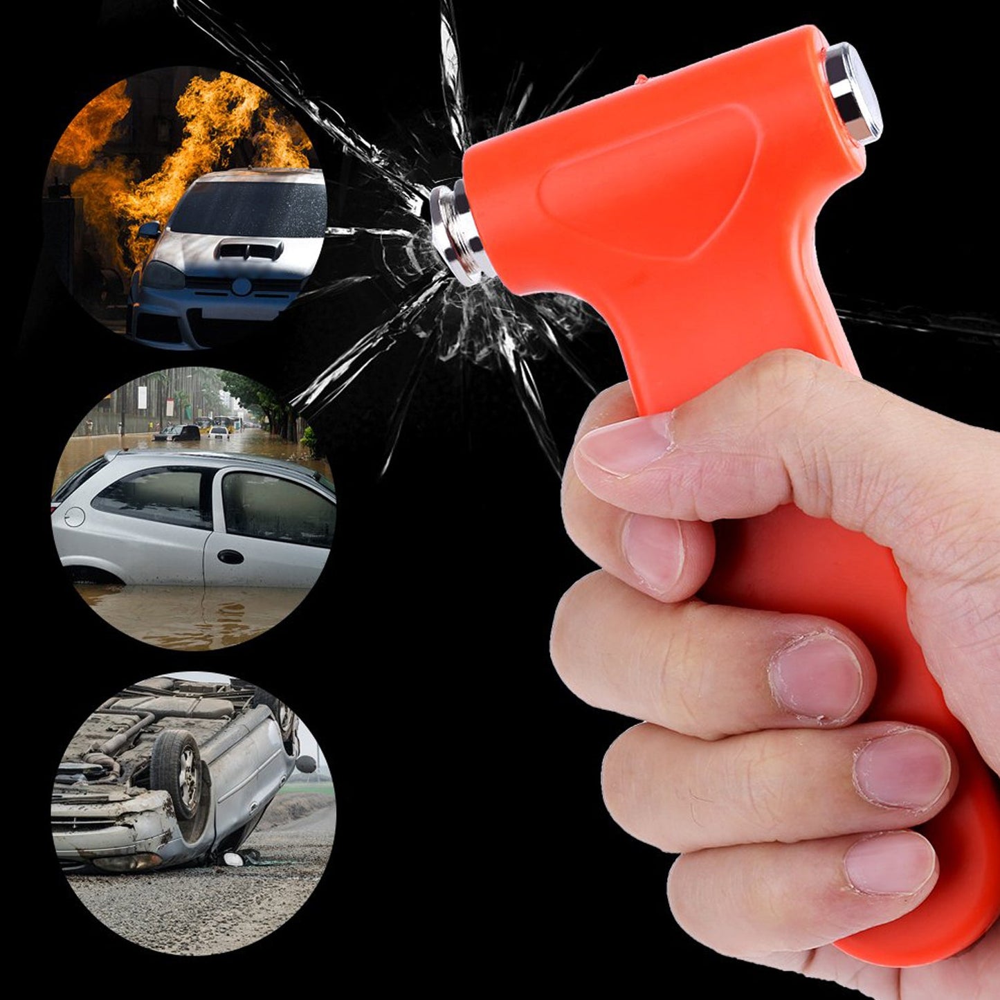 2in1 Car Emergency Tool Safety Hammer Seat belt Cutter Window Breaker