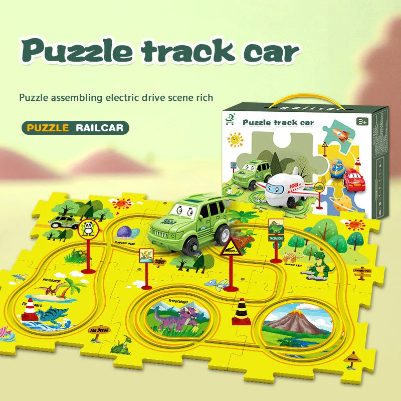 💥Children's Educational Puzzle Track Car Play Set🤩