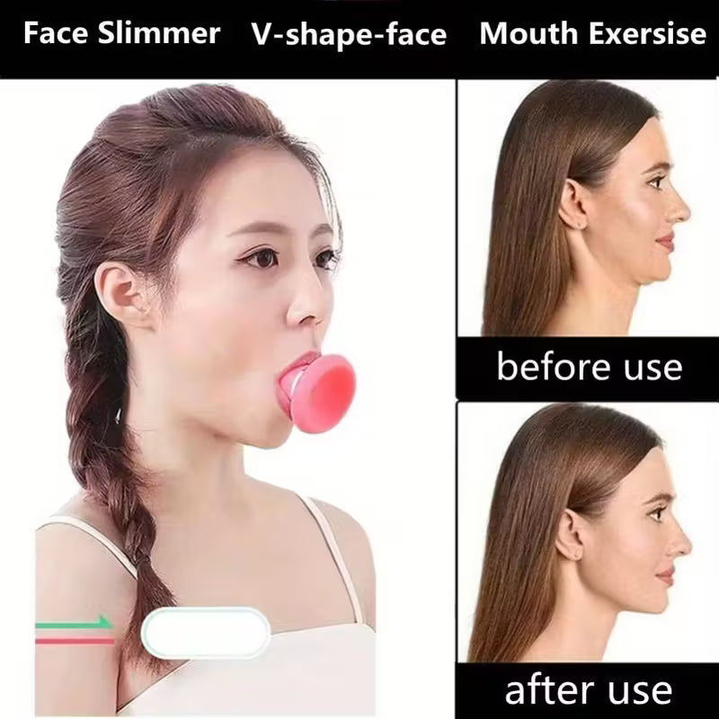 Silicone Facial Jaw Exerciser – Breath Training, Stress & Craving Reducer🔥For Both Men & Women🔥 (Buy 1 Get 1 Free) - Pack Of 2