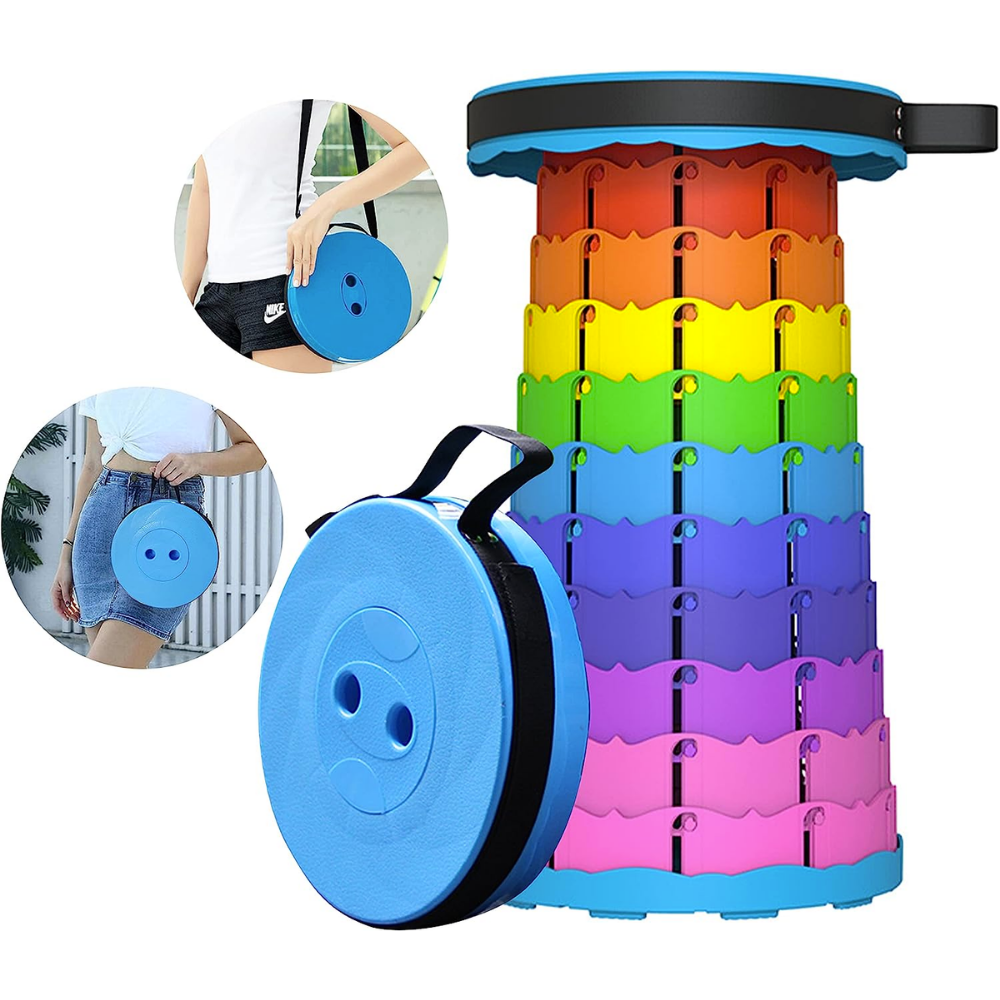 Retractable Portable Lightweight colourful Folding Stool