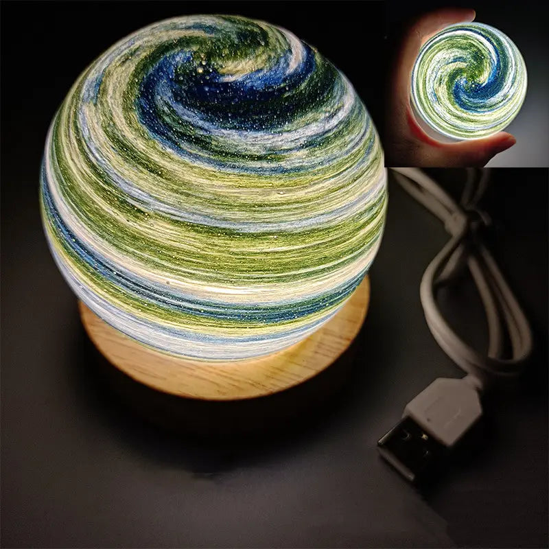 ✨3DPlastic Night Light, Creative Planet Design LED Night Lamp For Home🤩