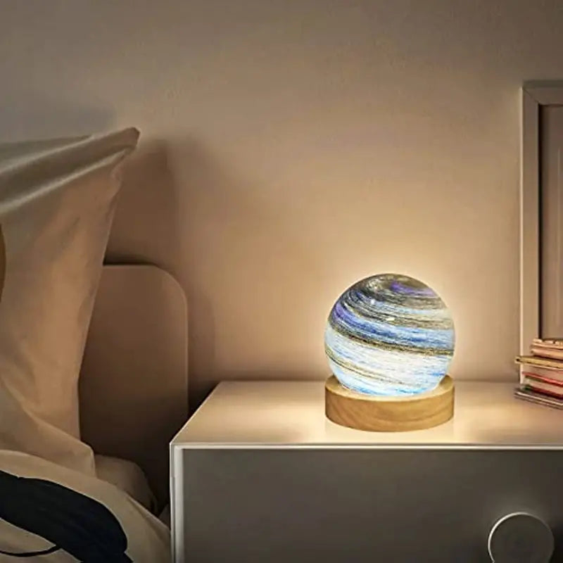 ✨3DPlastic Night Light, Creative Planet Design LED Night Lamp For Home🤩