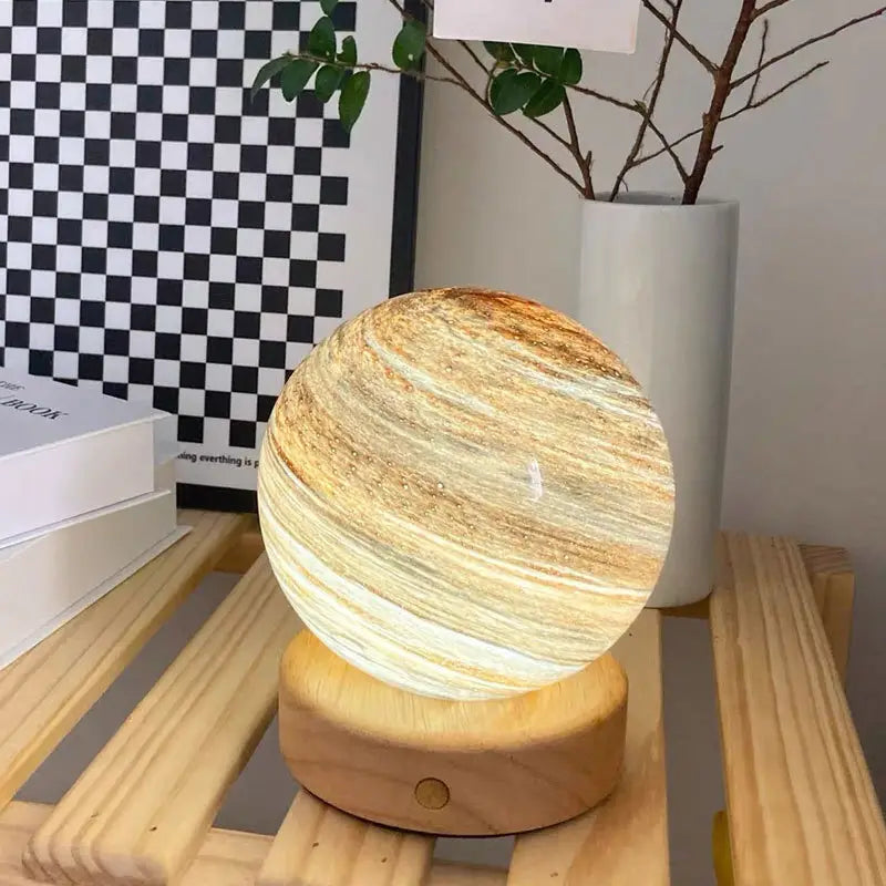 ✨3DPlastic Night Light, Creative Planet Design LED Night Lamp For Home🤩