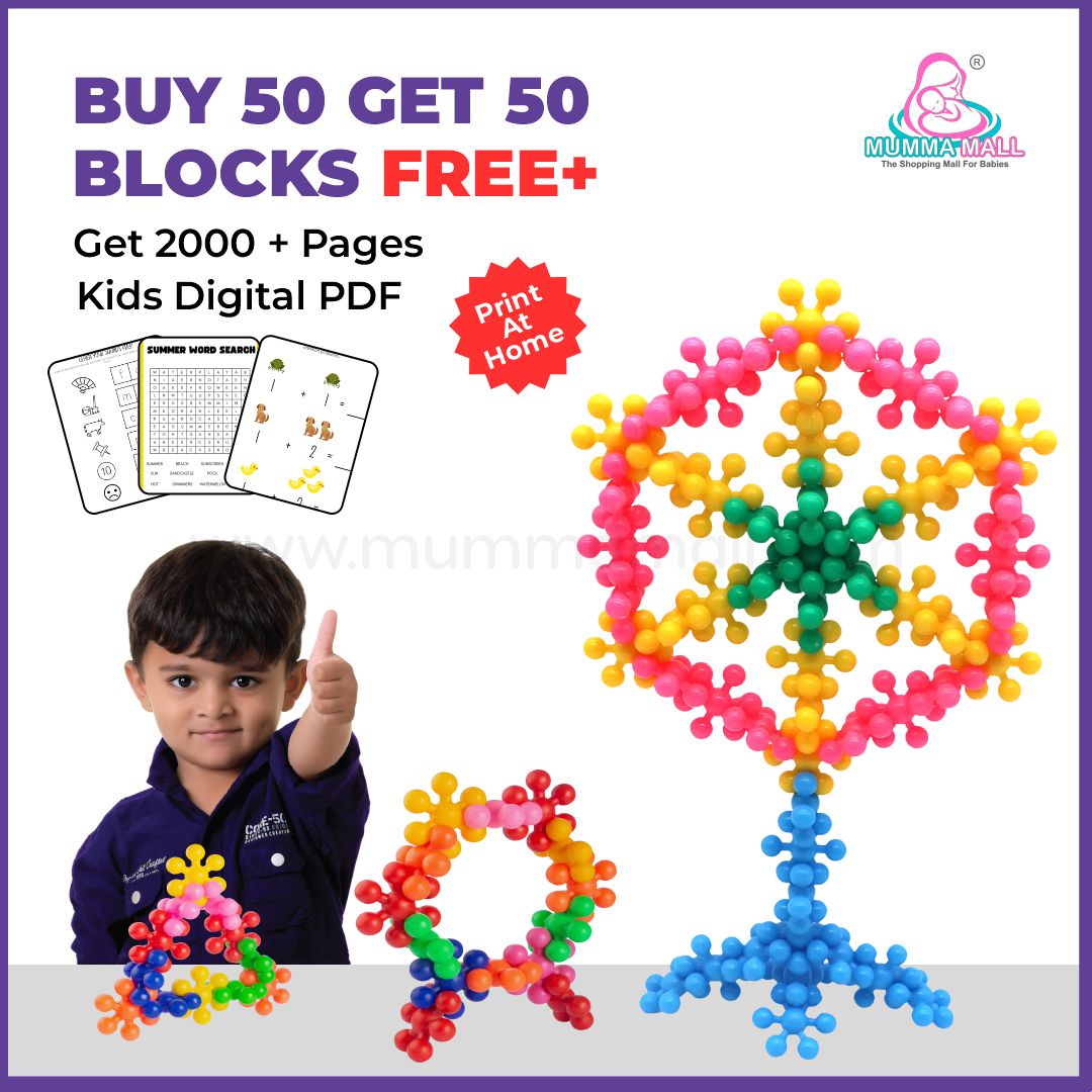 Educational Star Block For Kids Development | 100% Safe Material + FREE 2000+ Pages PDF Worksheet For Kids