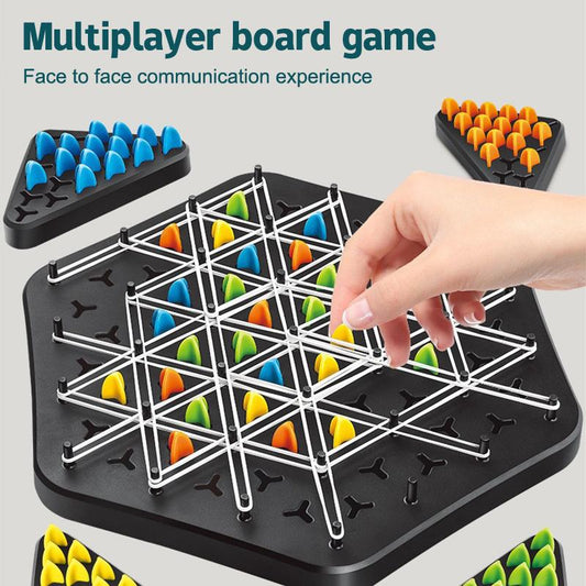 (70% OFF) - Triangle shape rubber game!! 2-4 player game (NEWLY LAUNCHED) - Boost Cognitive Skills & Fun for Kids and adults