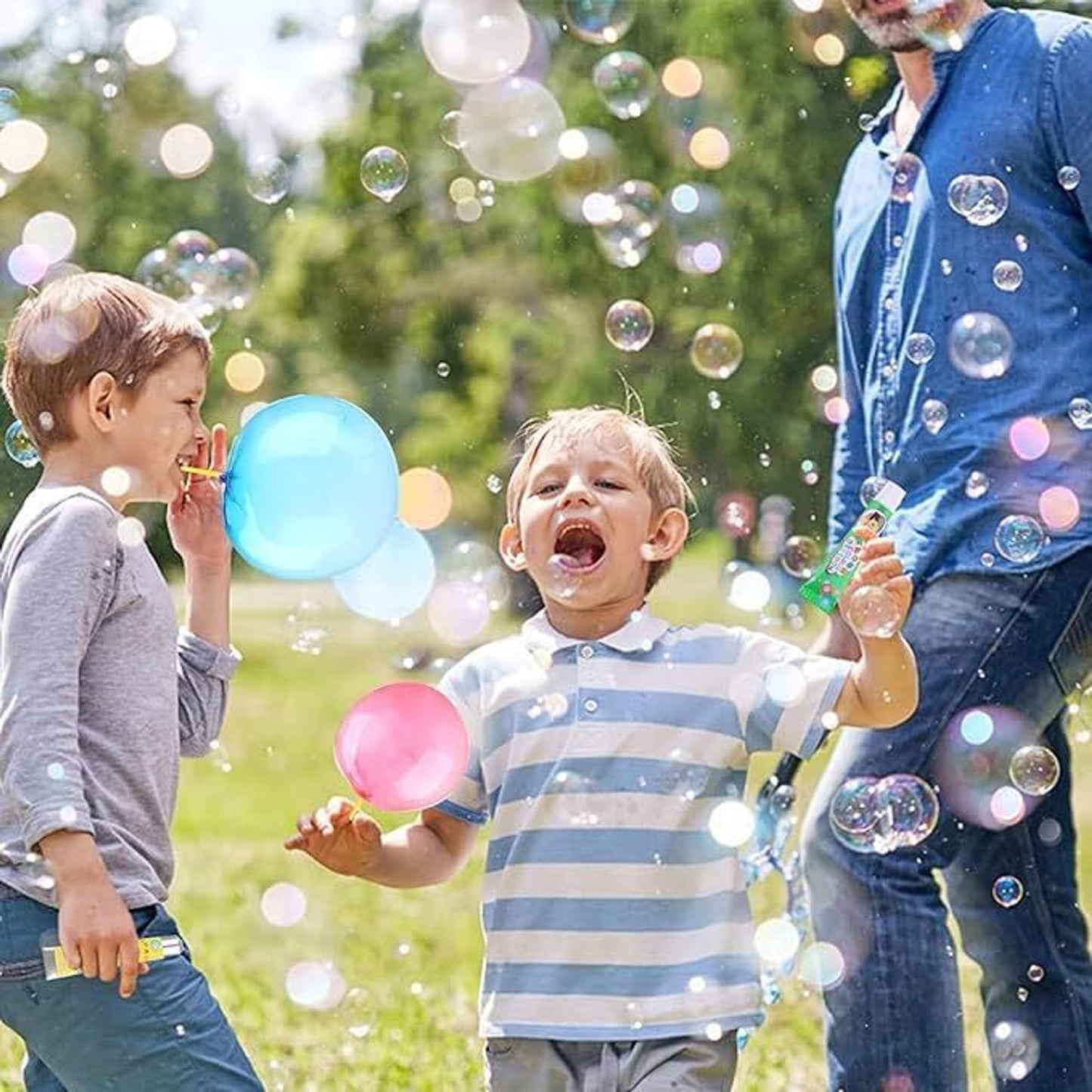 Magic Gel Bubble Balloon Kit for Kids – DIY Colorful Bubble Maker Creative Fun Toy with Tubes | Pack of 10