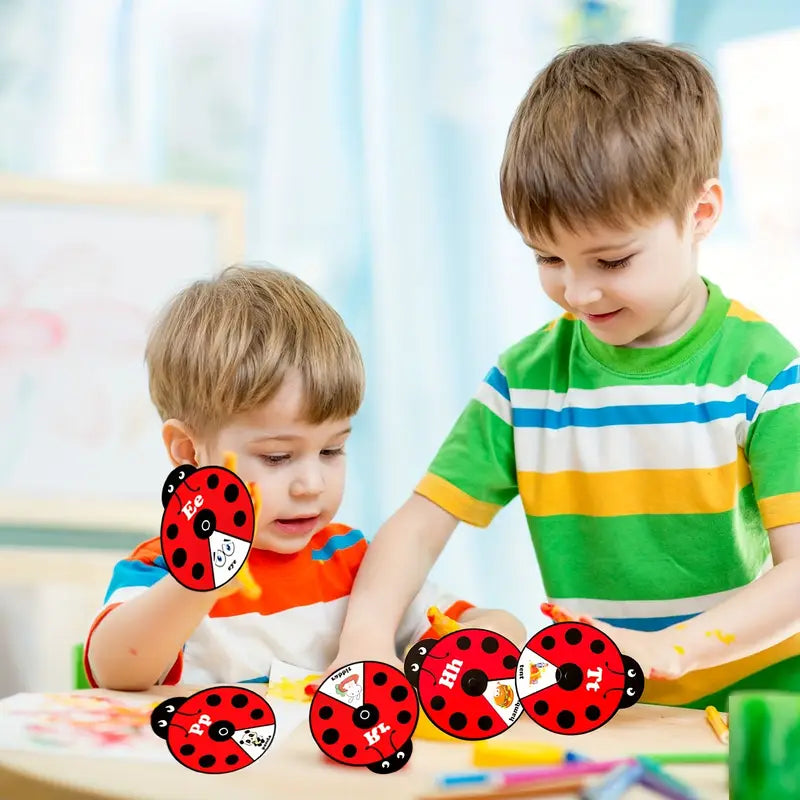 Early Learning Montessori Spinning Flash Cards – ABC 123 Alphabet & Number Toy for Kids (3–5 Years) | Phonics Game, Learn to Read, Speech Therapy & Preschool Educational Gift