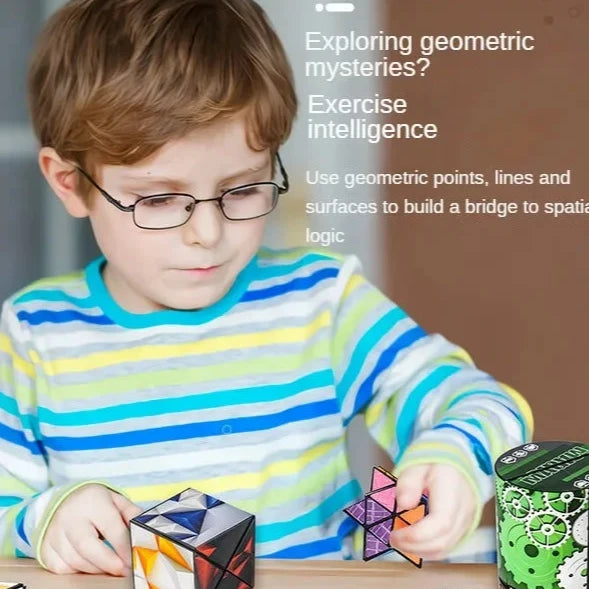 3D Changeable Magic Cubes for Kids & Adults (PACK OF 3)