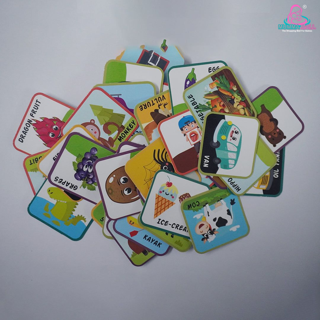 ABC Interactive Learning Cards- Hook & Loop Learning Cards for kids