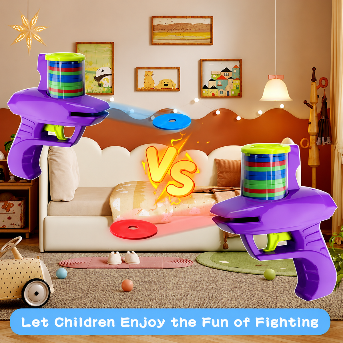 Long Range Foam Disc Launcher Shooting Toy for Kids - Buy 1 Get 1 FREE