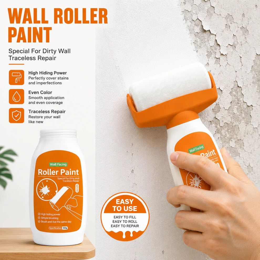 WallRevive Roller™ – DIY Wall Mark & Stain Touch-Up Tool