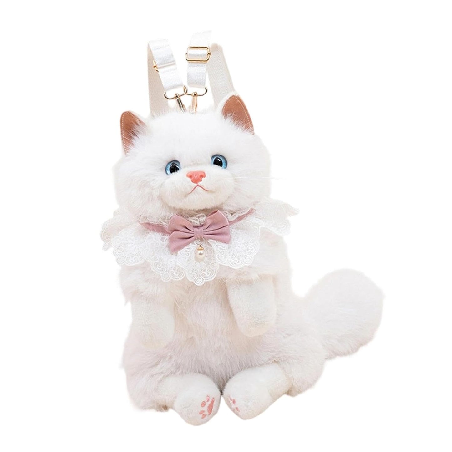 PurrBelle™ Luxury Plush Kitty Backpack 🎀
