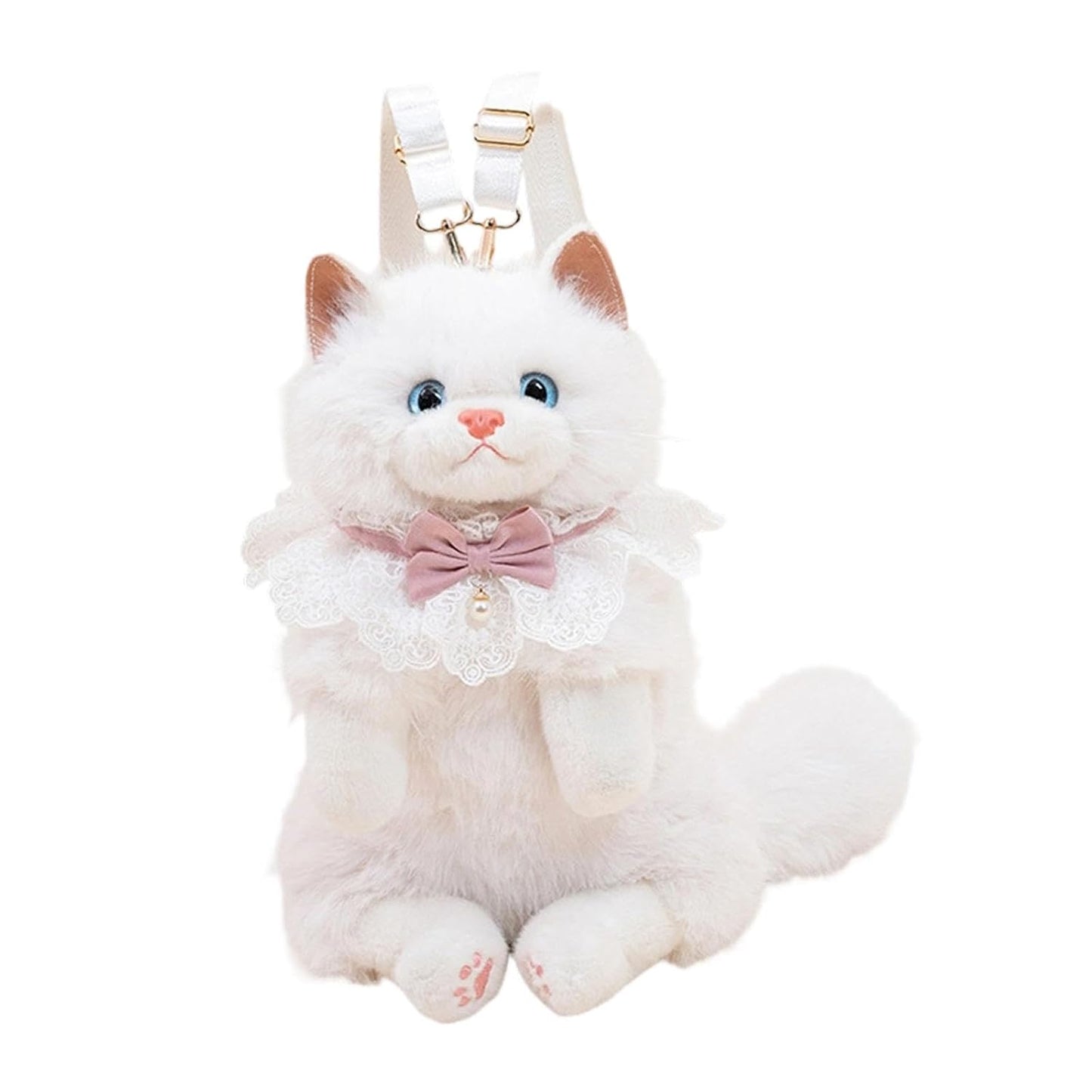 PurrBelle™ Luxury Plush Kitty Backpack 🎀