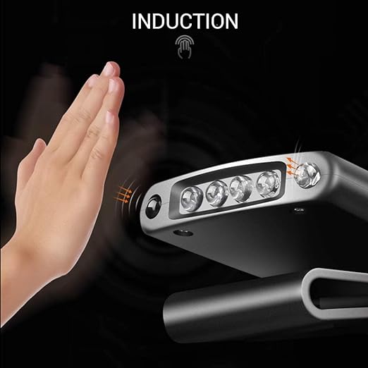 🌟LED Head Torch || Hands Free Hat Flashlight || USB Rechargeable Flashlight🔦