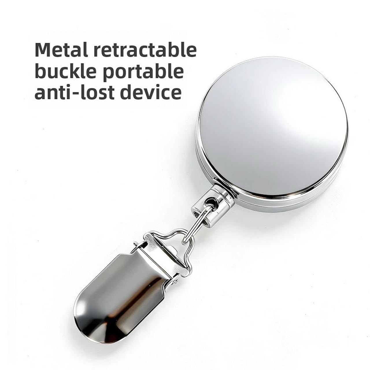 Premium Heavy-Duty Multipurpose Retractable Badge Reel with ID Card Holder, Key Ring, Belt Clip & Utility Hanger for Keys, Access Cards, Towels, Cleaning Cloths and Small Tools – Pack of 2