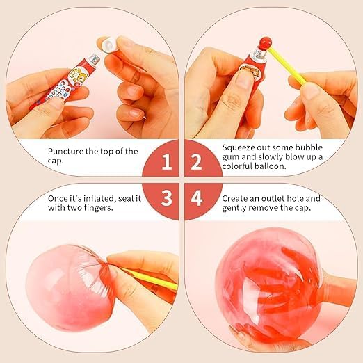 Magic Gel Bubble Balloon Kit for Kids – DIY Colorful Bubble Maker Creative Fun Toy with Tubes | Pack of 10