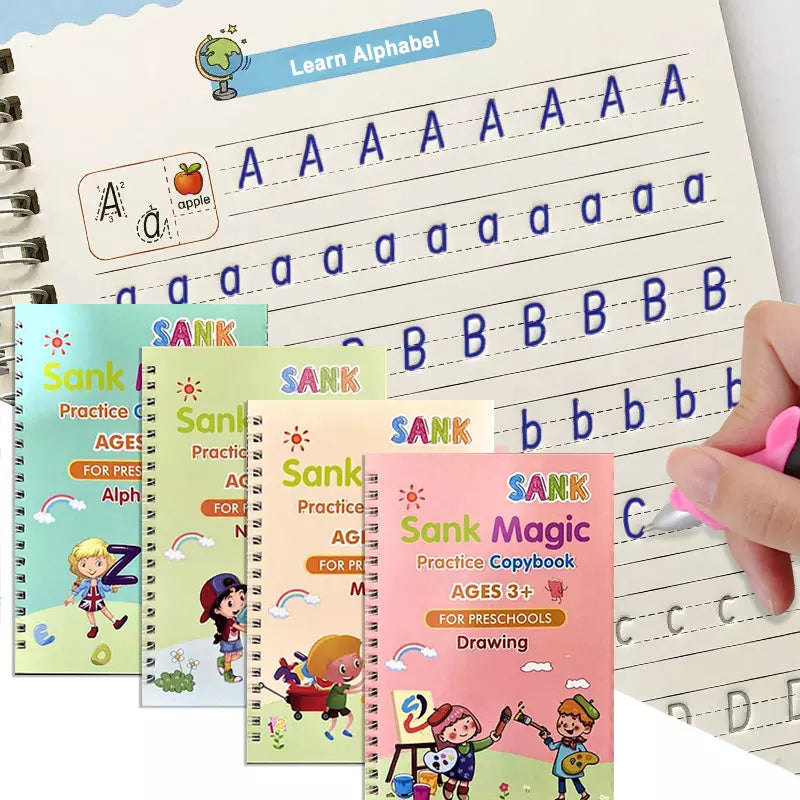 Kids Magic Book - Buy 1 & Get 3 FREE + FREE Learning 2000+ pages Downloadable PDF worksheet for kids