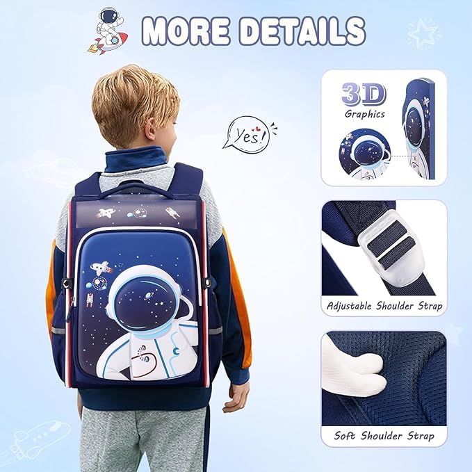 🎒 Kid’s 3D School Bag! Magic Backpack with Unicorns & Dinosaurs 🌈🦄🦖