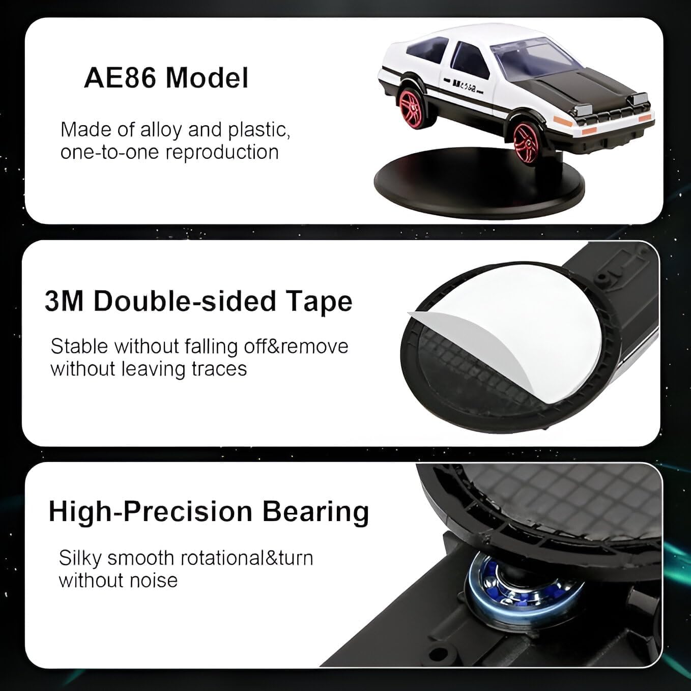 🏎️ DriftKing Dashboard Racer – Motion Magic Car Ornament
