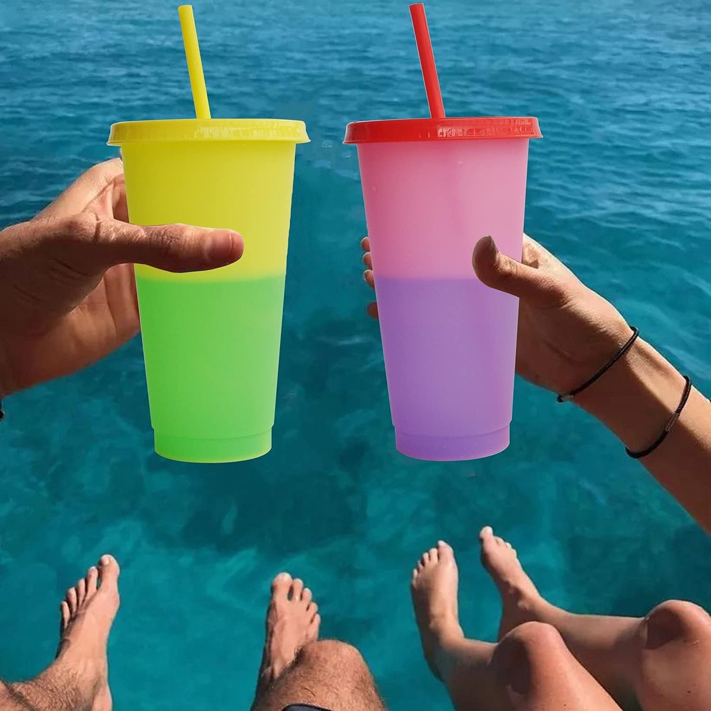 Eco-Friendly Creative Color-changing Water Cup | Fun, Reusable & Spill-Proof - Perfect for Kids & Travel (BUY 1 GET 1 FREE)