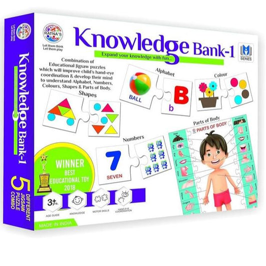 Knowledge Bank - 1 /Jigsaw Puzzle for Kids 3+