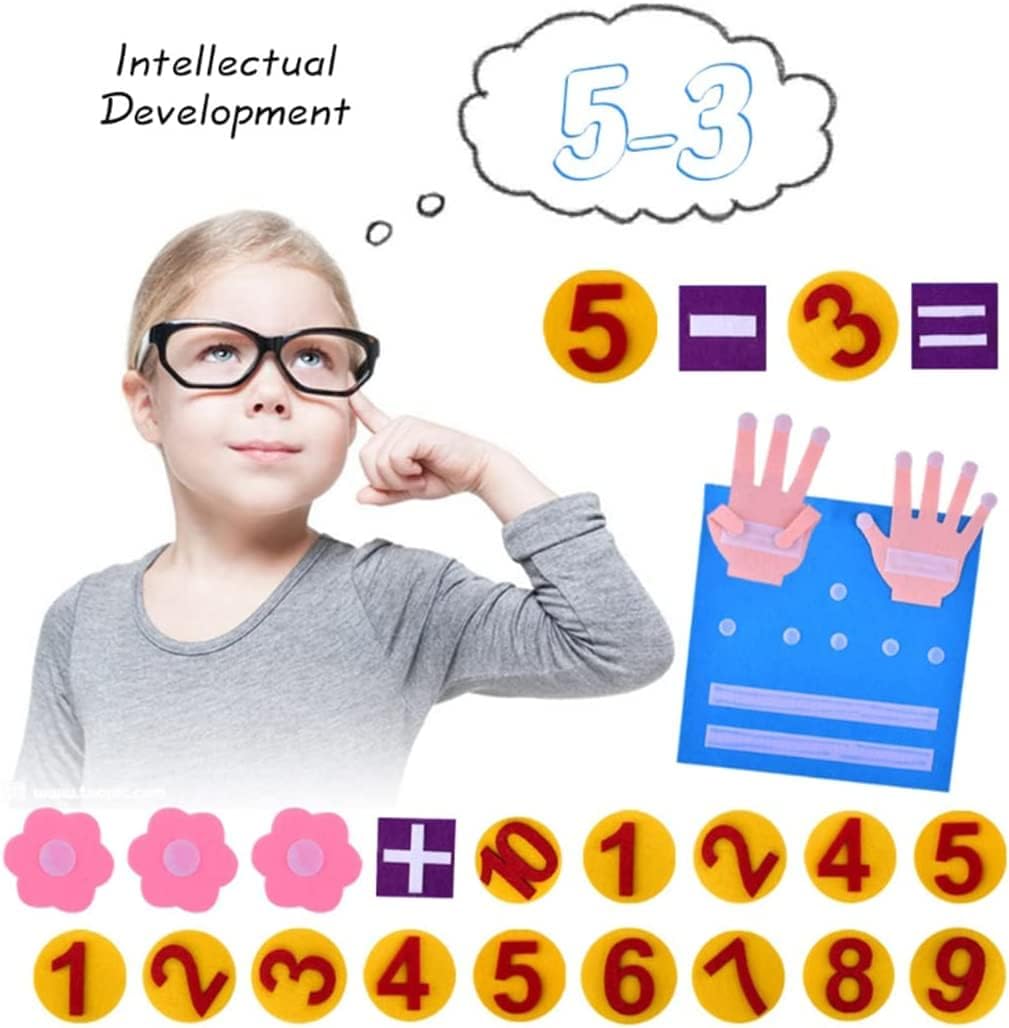 Educational Finger Counting Math Felt Board – Interactive Number Learning & Counting Toy for kids (Ages 3+)