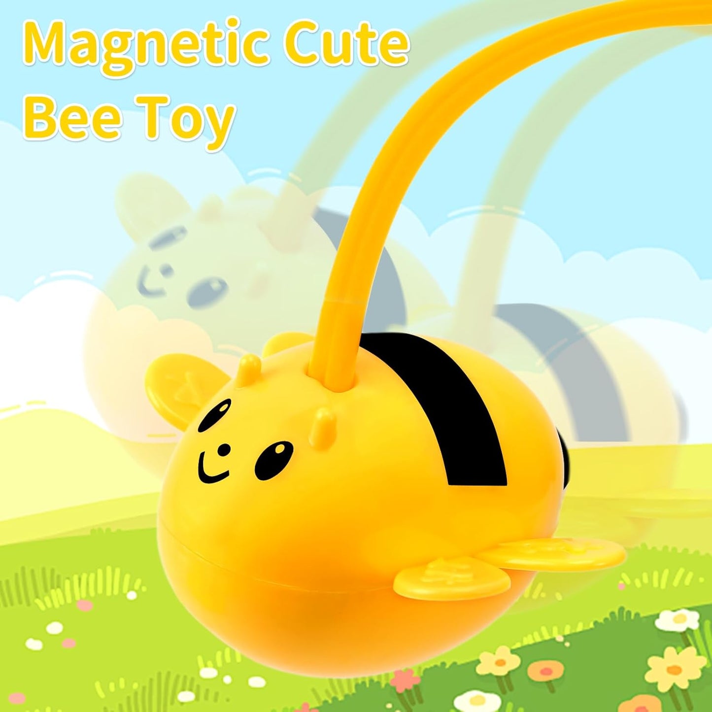 Bee Gathering Pearls Game for Kids – Magnetic Bead Catching Board Game for 3+ Years